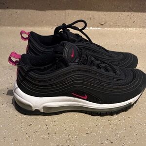 Nike Black and Pink Air Max 97 Sneakers